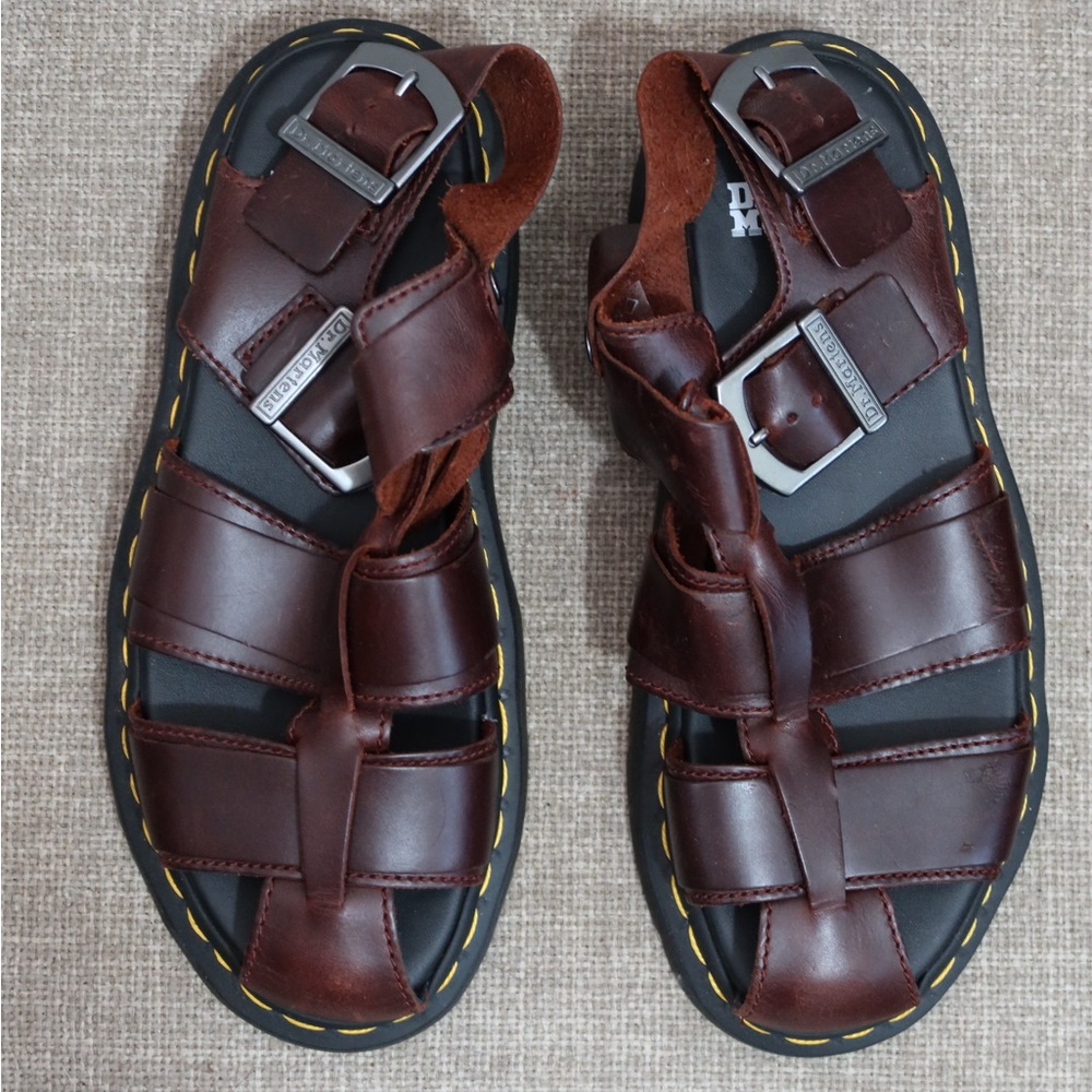 Dr. Martens Dark Brown Leather Sandals